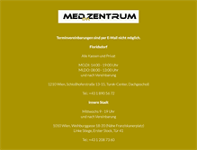 Tablet Screenshot of med-im-zentrum.at